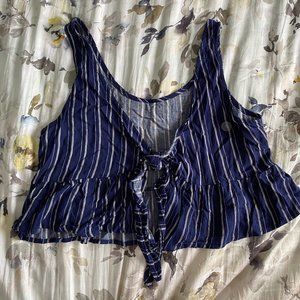 S PacSun Tie Front Tank Top